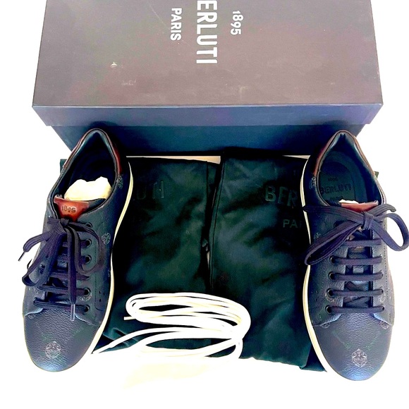 BERLUTI UNISEX SNEAKERS size EU 5 1/2 US 6 1/2 made in Italy - Picture 1 of 10
